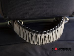 Jeep Wrangler JK Para cord A-Pillar Grab Handles - Grey Jeep Wrangler JK Para cord A-Pillar Grab Handles - Grey